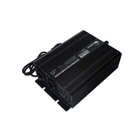 Uretech 2000 Watt Sinüs Akü Şarjlı UPS İnverter 12Vdc-220 Vac 2000W İnvertör