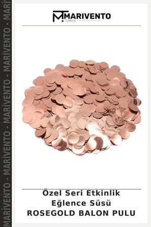 Özel Seri Etkinlik Eğlence Süsü ROSEGOLD BALON PULU