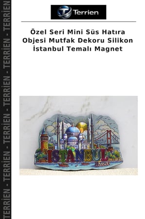 Özel Seri Mini Süs Hatıra Objesi Mutfak Dekoru Silikon İstanbul Temalı Magnet