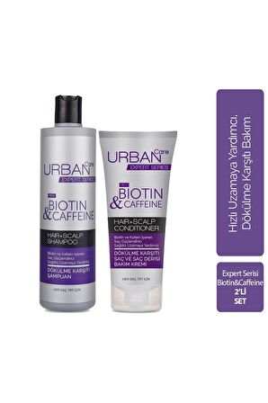 Urban Care Expert Biotin & Kafein Saç Bakım Serisi 2'li Avantajlı Bakım Seti