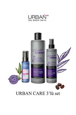 Expert Biotin & Kafein Şampuan 350 ML + Sprey Tonik 200 ML + Hyaluronik Asit Saç Bakım Serumu-75ML