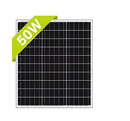URETECH 50 WATT MONOKRİSTAL GÜNEŞ PANELİ