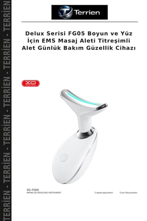 Delux Serisi FG05 Boyun ve Yüz İçin EMS Masaj Aleti Titreşimli Alet Günlük Bakım Güzellik Cihazı