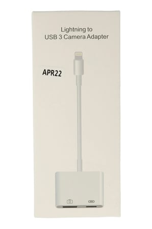Uray store APR22 Iphone Otg 2in1 - Beyaz