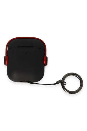 Uray store Apple Airpods 2 (2.nesil) Cool Kılıf - Siyah-Kırmızı