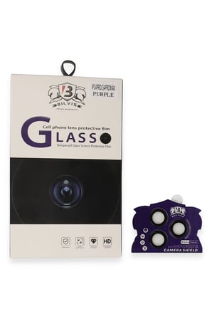 Uray store Apple iPhone 14 Pro Max Bilvis Titan Kamera Lens - Derin Mor