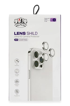 Uray store Apple iPhone 16 Bilvis Titan Kamera Lens - Gümüş