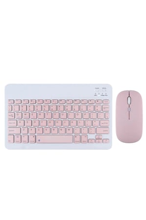 Uray store KYB71 Kablosuz Türkçe Q Klavye Mouse Set - Pembe