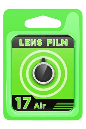 Uray store Apple iPhone 17 Air Raze Metal Kamera Lens - Gümüş