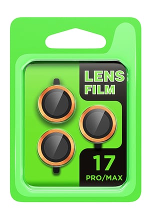 Uray store Apple iPhone 17 Pro Raze Metal Kamera Lens - Turuncu