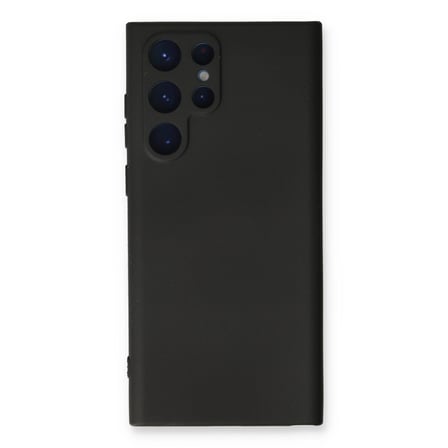 Samsung Galaxy S22 Ultra Kılıf Nano İçi Kadife Silikon - Siyah