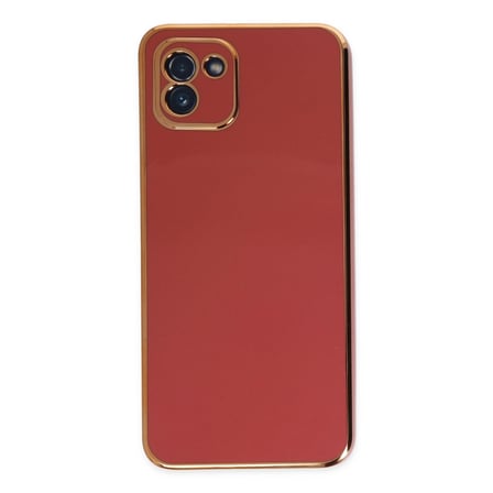 Samsung Galaxy A03 Kılıf Volet Silikon - Kırmızı