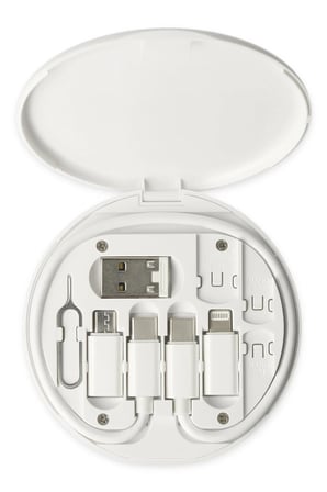 Konfulon SN06 3in1 Kablo ve Kart Düzenleyici - Beyaz