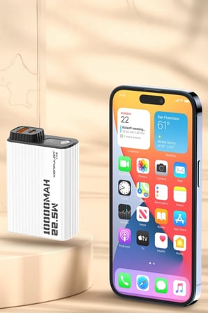Konfulon A40Q 10.000 mAh PD 20W Mini Powerbank - Siyah-Beyaz