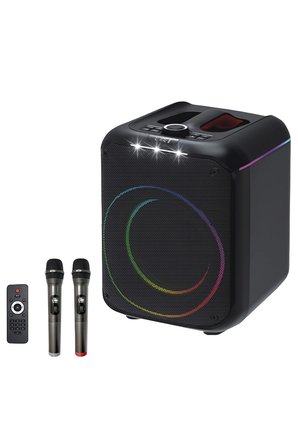 Konfulon F39 25W Sürücülü RGB Işıklı 2 Adet Mikrofonlu Bluetooth 5.3 Kablosuz Hoparlör – Siyah