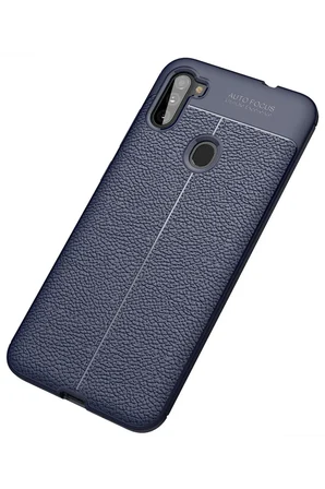 Uray store Samsung Galaxy A11 Kılıf Auto Focus Kapak - Lacivert