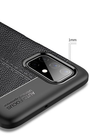 Uray store Samsung Galaxy M51 Kılıf Auto Focus Kapak - Kırmızı