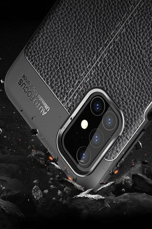 Uray store Samsung Galaxy M31S Kılıf Auto Focus Kapak - Siyah