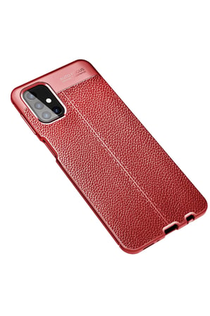 Uray store Samsung Galaxy M31S Kılıf Auto Focus Kapak - Kırmızı