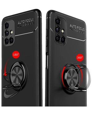 Uray store Samsung Galaxy M51 Kılıf Range Yüzüklü Silikon - Mavi