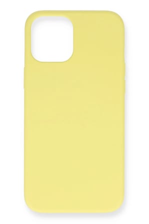 Uray store Apple iPhone 12 Kılıf Nano içi Kadife Silikon- Sarı