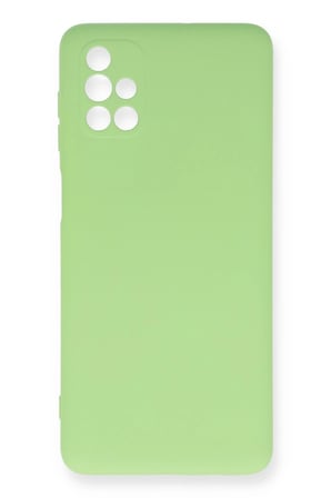 Uray store Samsung Galaxy M51 Kılıf Nano içi Kadife Silikon - Yeşil