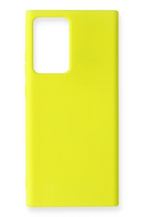Uray store Samsung Galaxy Note 20 Ultra Kılıf Nano içi Kadife Silikon - Sarı