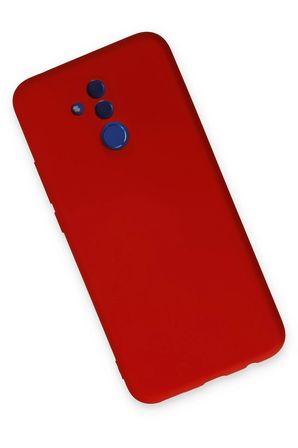 Uray store Huawei Mate 20 Lite Kılıf Nano içi Kadife Silikon - Kırmızı