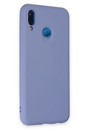 Uray store Huawei P20 Lite Kılıf Nano içi Kadife Silikon - Lila