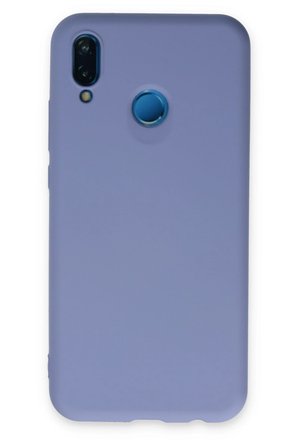 Uray store Huawei P20 Lite Kılıf Nano içi Kadife Silikon - Lila