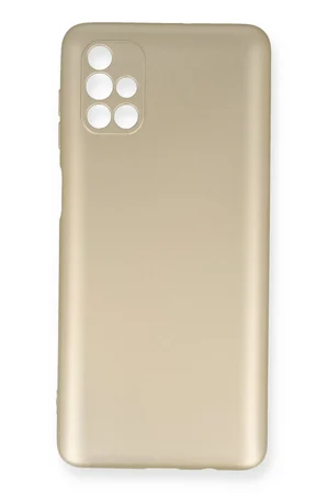 Uray store Samsung Galaxy M51 Kılıf First Silikon - Gold