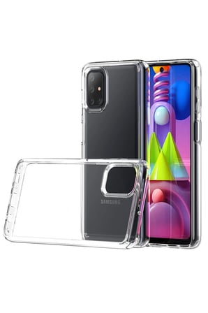 Uray store Samsung Galaxy M51 Kılıf Lüx Şeffaf Silikon