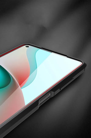 Uray store Xiaomi Redmi Note 9 5G Kılıf Auto Focus Kapak - Kırmızı