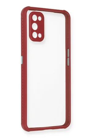 Uray store Realme 7 Pro Kılıf Miami Şeffaf Silikon - Fuşya