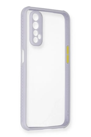 Uray store Realme 7 Kılıf Miami Şeffaf Silikon - Lila
