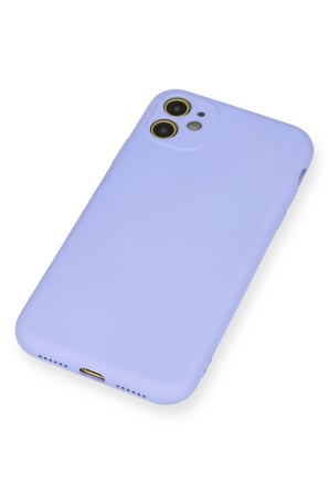 Uray store Apple iPhone 11 Kılıf Nano içi Kadife Silikon - Lila