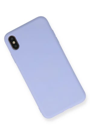 Uray store Apple iPhone XS Max Kılıf Nano içi Kadife Silikon - Lila