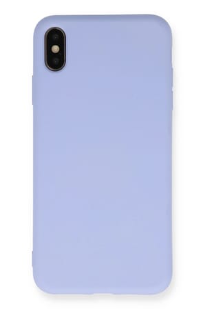Uray store Apple iPhone XS Max Kılıf Nano içi Kadife Silikon - Lila
