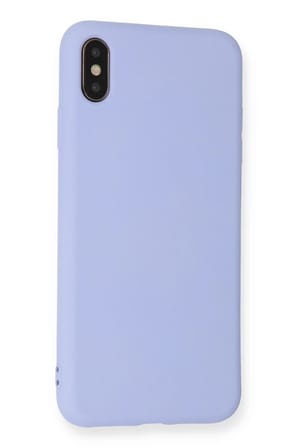 Uray store Apple iPhone XS Max Kılıf Nano içi Kadife Silikon - Lila