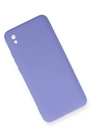 Uray store Xiaomi Redmi 9A Kılıf Nano içi Kadife Silikon - Lila
