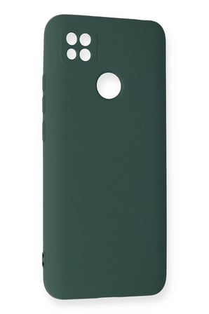 Uray store Xiaomi Redmi 9C Kılıf Nano içi Kadife Silikon - Koyu Yeşil