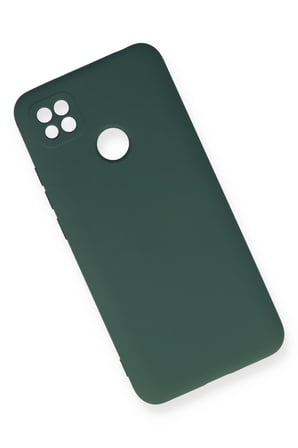 Uray store Xiaomi Redmi 9C Kılıf Nano içi Kadife Silikon - Koyu Yeşil