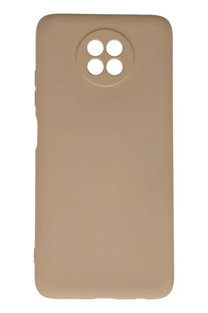Uray store Xiaomi Redmi Note 9 5G Kılıf Nano içi Kadife Silikon - Bej