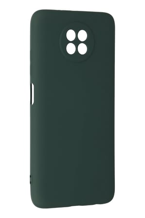 Uray store Xiaomi Redmi Note 9 5G Kılıf Nano içi Kadife Silikon - Koyu Yeşil