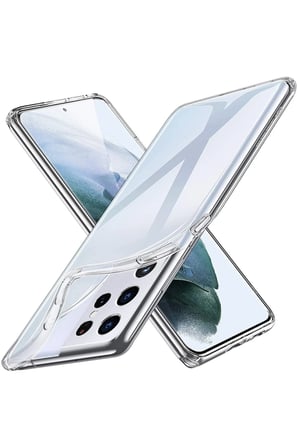 Uray store Samsung Galaxy S21 Ultra Kılıf Lüx Şeffaf Silikon
