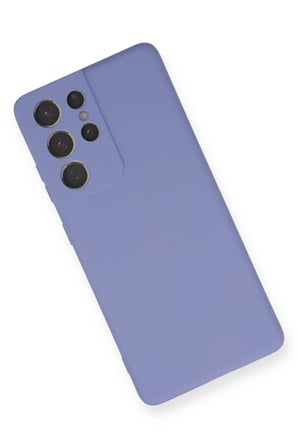 Uray store Samsung Galaxy S21 Ultra Kılıf Nano içi Kadife Silikon - Lila