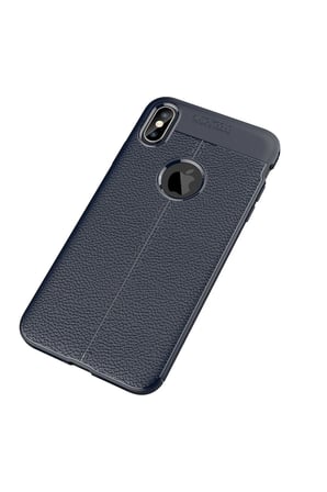 Uray store Apple iPhone XS Max Kılıf Auto Focus Kapak - Lacivert