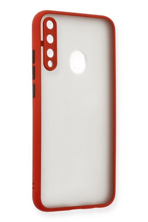 Uray store Huawei P40 Lite E Kılıf Montreal Silikon Kapak - Kırmızı