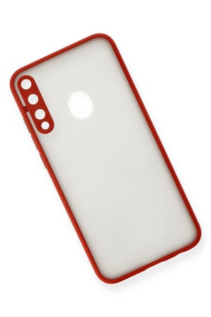 Uray store Huawei P40 Lite E Kılıf Montreal Silikon Kapak - Kırmızı