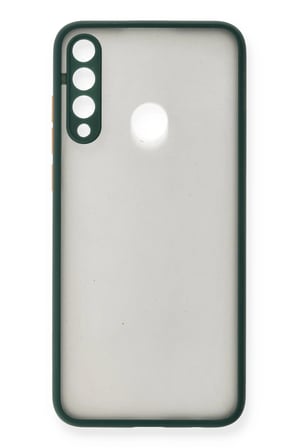 Uray store Huawei Y6P Kılıf Montreal Silikon Kapak - Yeşil